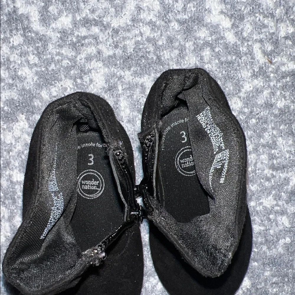 Black Suede Baby Boots size 3 Toddler